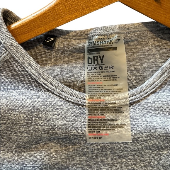 Gymshark Gray Flex Cropped Workout Top - Picture 3 of 3